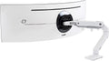 – HX HD Premium Heavy Duty Monitor Arm, Single Monitor Desk Mount – for 1000R Curved Ultrawide Monitors up to 49 Inches, 28 to 42 Lbs, VESA 75X75Mm or 100X100Mm – HD Pivot, White